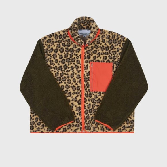Sundae School Jackets & Blazers - Brand New Leopard Fleece, Never Worn